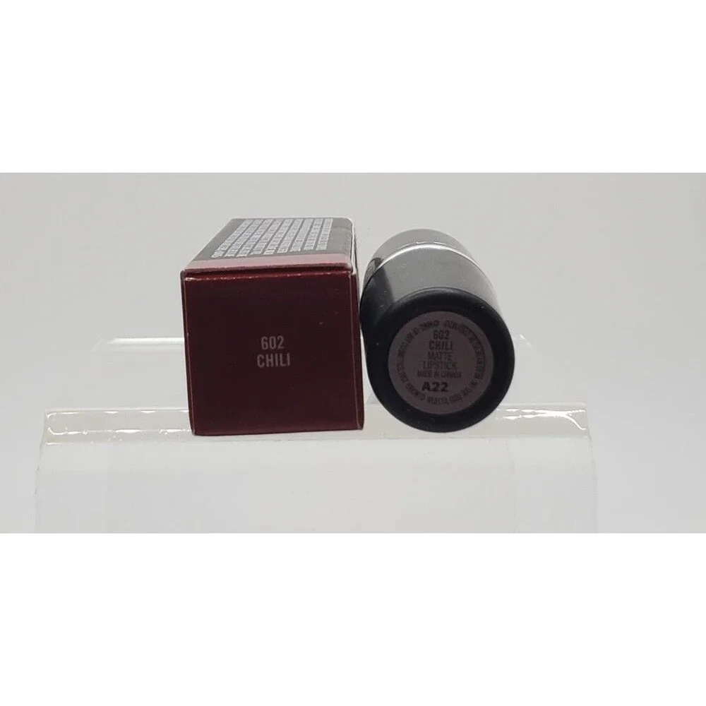 MAC CHILI #602 Lipstick  ~ Brownish Orange-Red Matte ~  New in Box 3gm